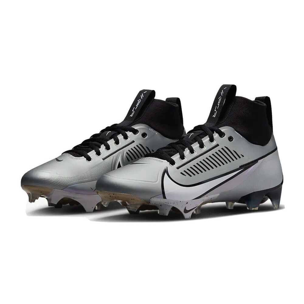 Nike Vapor Edge Pro 360 2 Football Cleats Grey Black White DA5456-002 Mens Sz 14